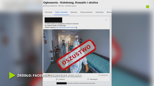 Oszustwo na śmierć po szczepionce