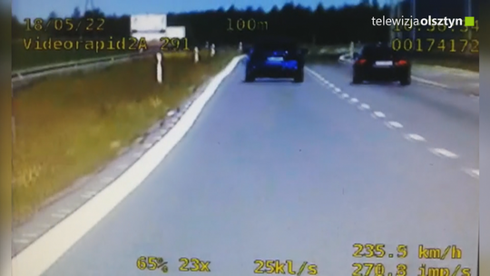 Pędził z prędkością 237 km/h