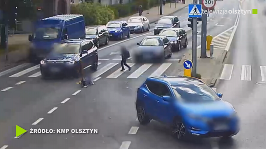Policja udostępniła nagranie z potrącenia 10-letniej dziewczynki