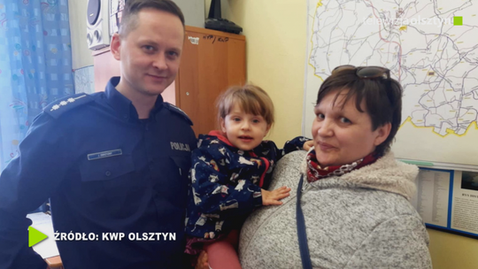 Policjant uratował 4-latkę