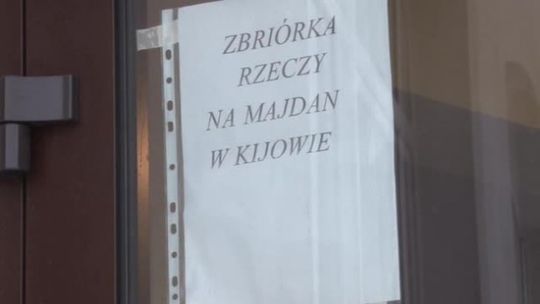 Pomoc dla protestujących na kijowskim Majdanie.