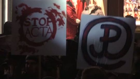 Ponad dwa tysiące olsztynian przeciwko ACTA (26.01.2012)