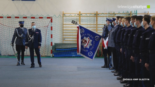 Ponad pięćdziesięciu nowych policjantów na Warmii i Mazurach
