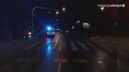 Potrącenie na przejściu dla pieszych w Olsztynie