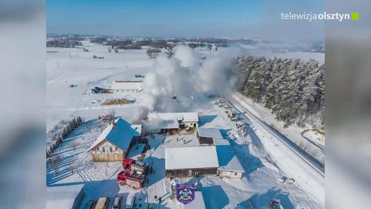 Pożar budynku gospodarczego