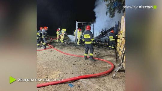 Pożar budynku gospodarczego w miejscowości Skajboty