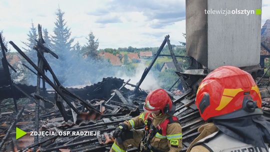 Pożar domu jednorodzinnego w Węgorzewie