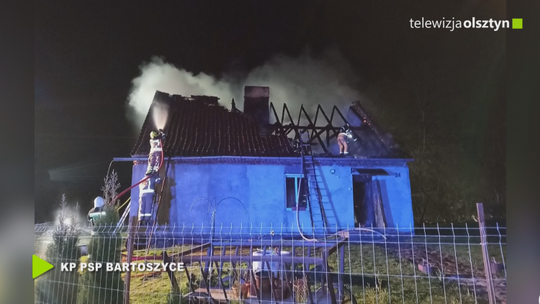 Pożar domu w Sułowie