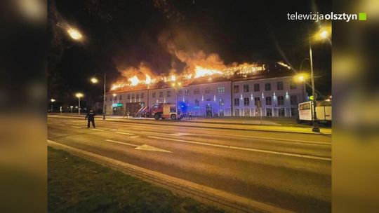 Pożar galerii handlowej w Ełku