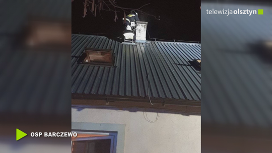 Pożar sadzy w kominie 