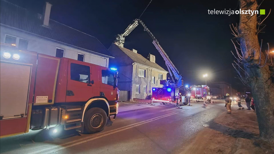 Pożar sadzy w przewodzie kominowym