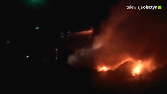 Pożar samochodu na olsztyńskich Nagórkach
