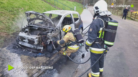Pożar samochodu osobowego 