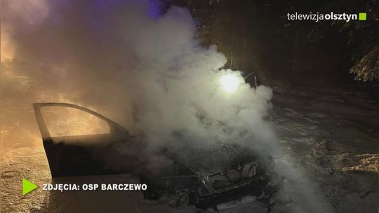 Pożar samochodu osobowego