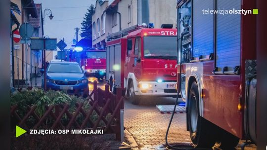 Pożar w Mikołajkach. Zginął 65 letni mężczyzna