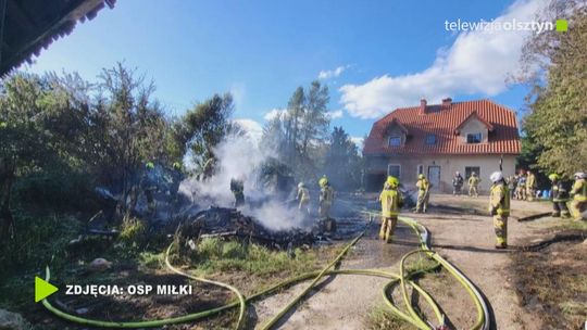 Pożar w powiecie giżyckim