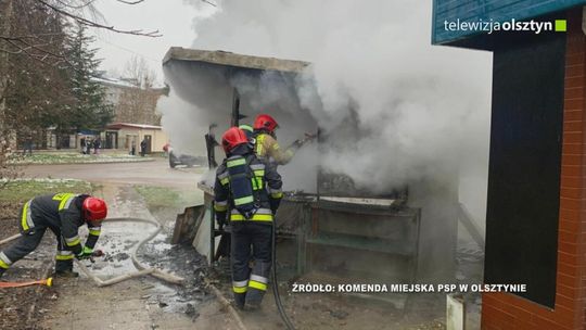 Pożar warzywniaka na Jarotach