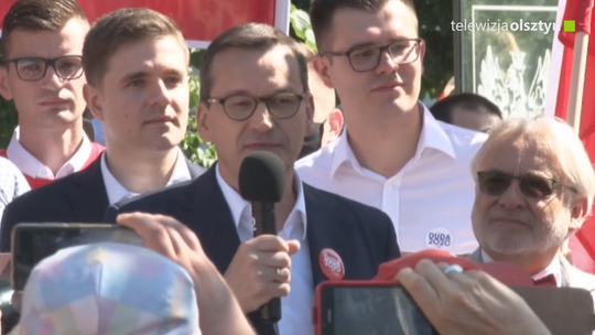 Premier Mateusz Morawiecki odwiedził Olsztyn