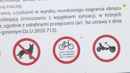 Promenada na CRS Ukiel nie dla rowerzystów