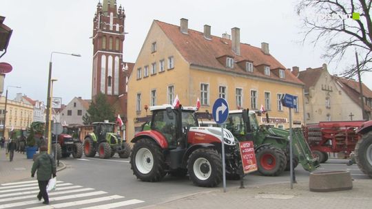 Protest rolników w Kętrzynie