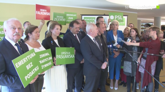 Przedstawiciele PSL-Koalicji Polskiej  przedstawili program wyborczy podczas konferencji w Olsztynie