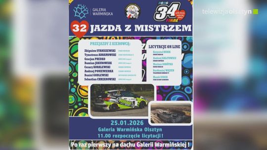 Rajdowcy na dachu Galerii Warmińskiej