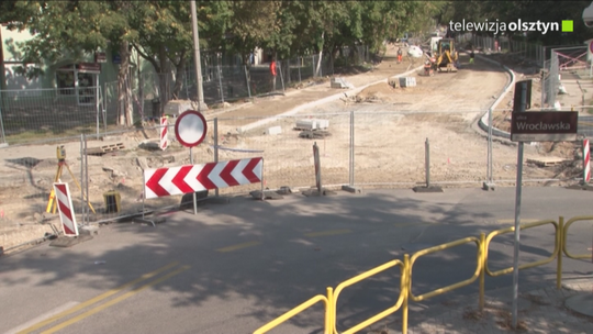 Remont ulicy Jagiellońskiej w Olsztynie