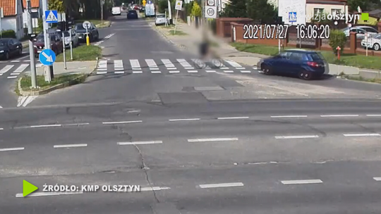 Rowerzysta potrącony przez kierowcę