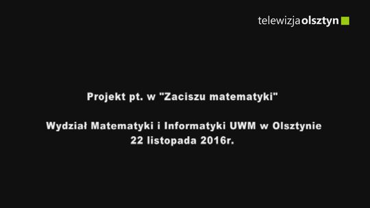 Rozmowa z Barbarą Pardą o  projekcie pt. "W zaciszu matematyki" 