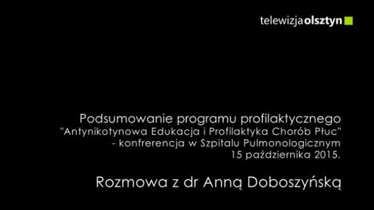 Rozmowa z dr Anną Doboszyńską