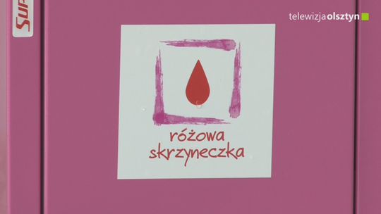 Różowe skrzynki pojawiały się w Olsztynie