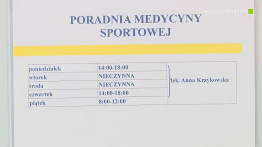 Ruszyła Poradnia Medycyny Sportu w Szpitalu Dziecięcym w Olsztynie