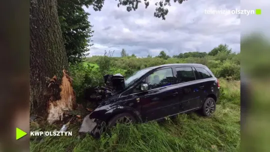 Samochód uderzył w drzewo. Kierowca nie żyje