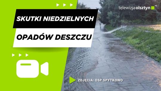 Skutki niedzielnych opadów deszczu