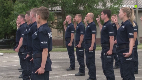 Ślubowanie nowych policjantów