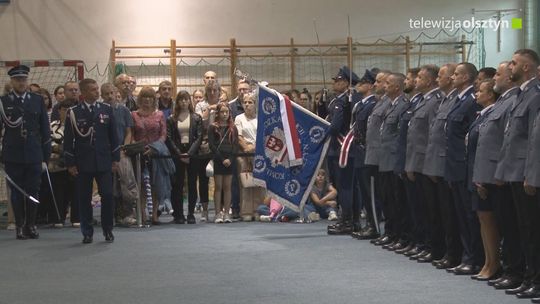 Ślubowanie podczas obchodów Święta Policji w Oddziale Prewencji Policji w Olsztynie