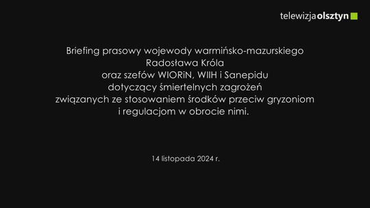 Śmiertelnie groźne środki przeciw gryzoniom