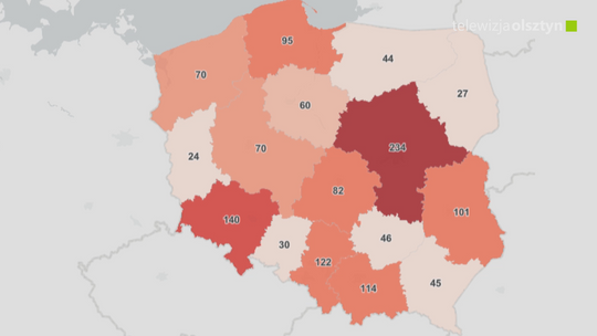 Spada liczba zakażeń