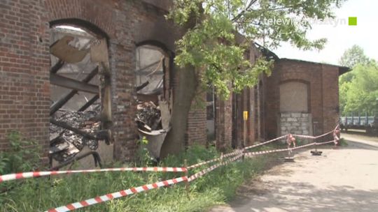 Spłonęła zabytkowa parowozownia  
