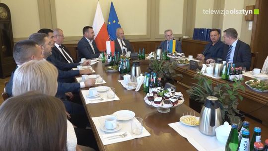 Spotkanie wojewody warmińsko-mazurskiego z delegacją z Ukrainy