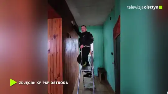 Strażacy edukują i przekazują czujki mieszkańcom powiatu ostródzkiego