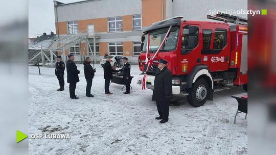 Strażacy OSP Lubawa otrzymali nowy samochód ratowniczo-gaśniczy