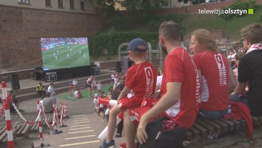 Tak wczoraj prezentowała się strefa kibica w Olsztynie.