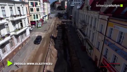 Tak wyglądała budowa ulicy Pieniężnego z lotu ptaka 