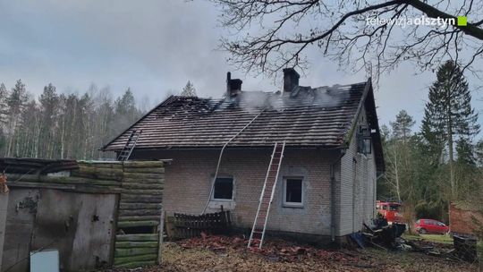 Tragiczny w skutkach pożar domu w powiecie olsztyńskim