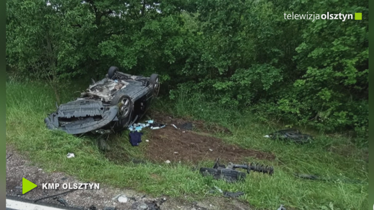 Tragiczny wypadek na trasie Olsztyn-Jedwabno