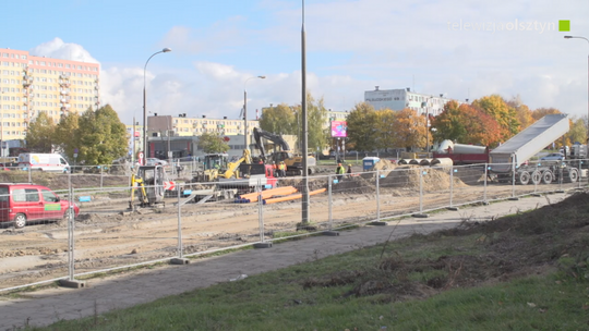 Trwa budowa nowej nitki tramwajowej w Olsztynie
