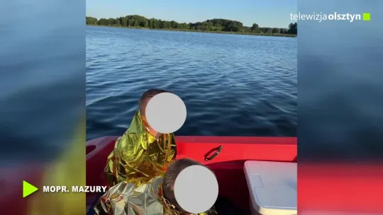 Trzy osoby uratowane z jeziora Roś