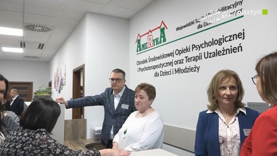 Uroczyste otwarcie Ośrodka Środowiskowej Opieki Psychologicznej i Psychoterapeutycznej oraz Poradni Uzależnień dla Dzieci i Młodzieży w Olsztynie.