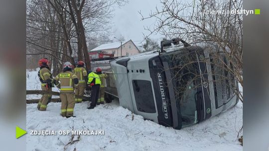 Uwaga kierowcy ślisko na drogach